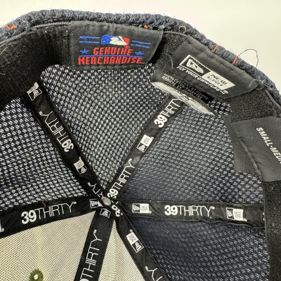 Detroit Tigers Hat Cap Fitted Mens Medium Camo Navy Mesh MLB Baseball New Era - Picture 5 of 6